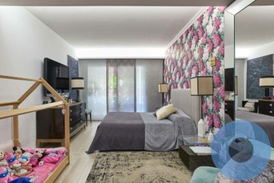 appartamento con terrazzi Garbatella camera da letto